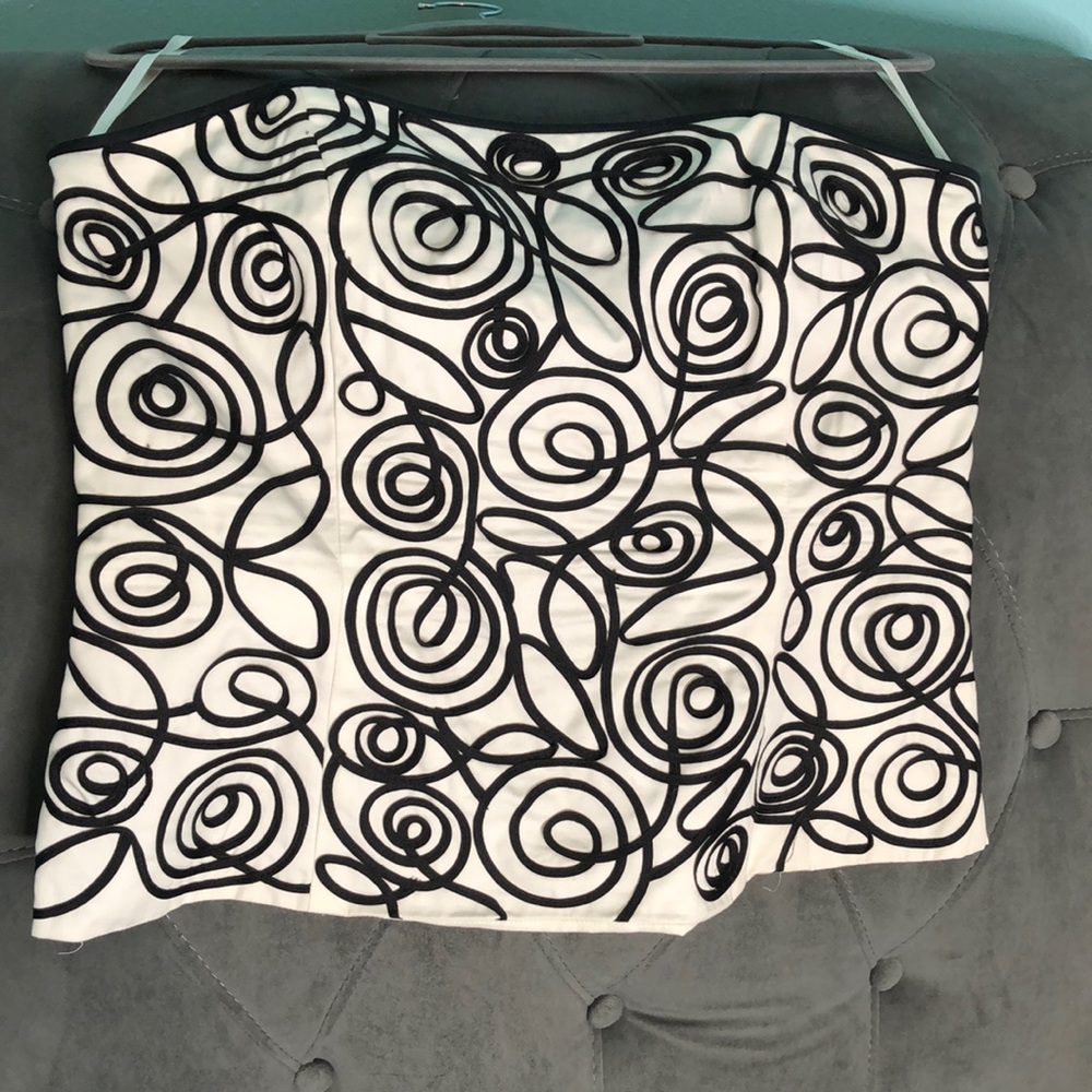 Black and White BHWM Corset Top